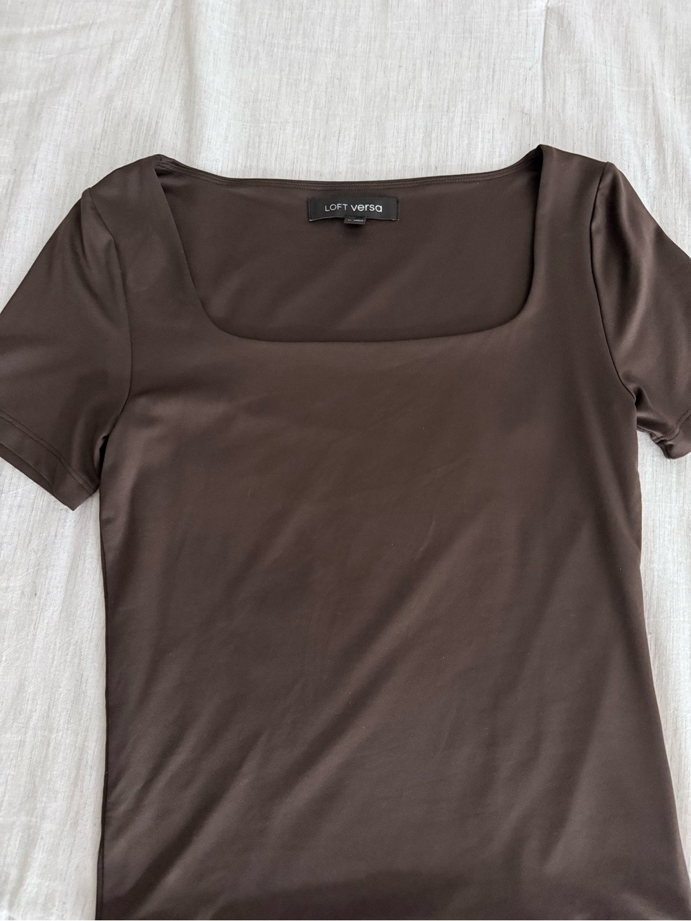 Like new LOFT Versa Square neck tshirt medium - Picture 2 of 5